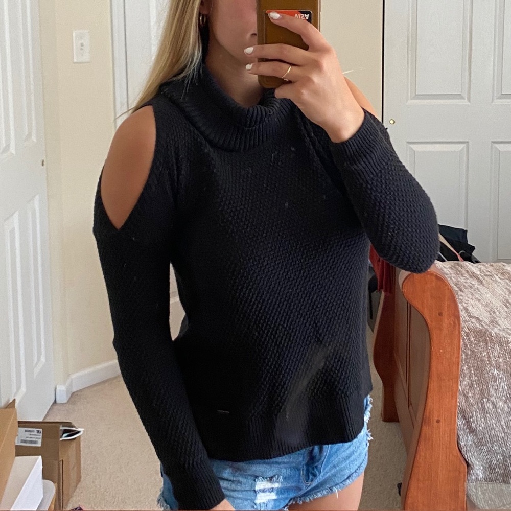 Hollister Cut-Out Shoulder Sweater